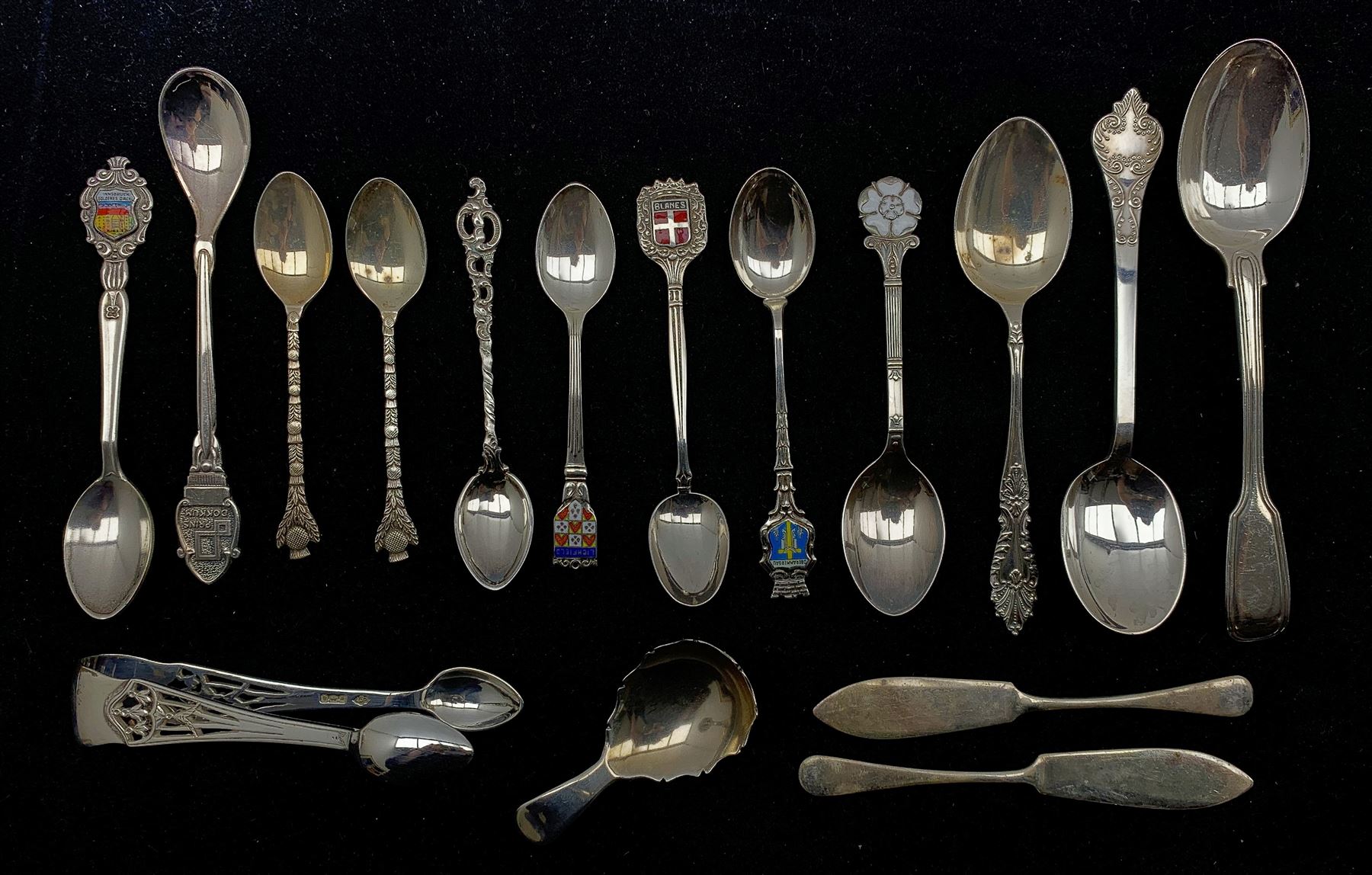 George III silver caddy spoon London 1803