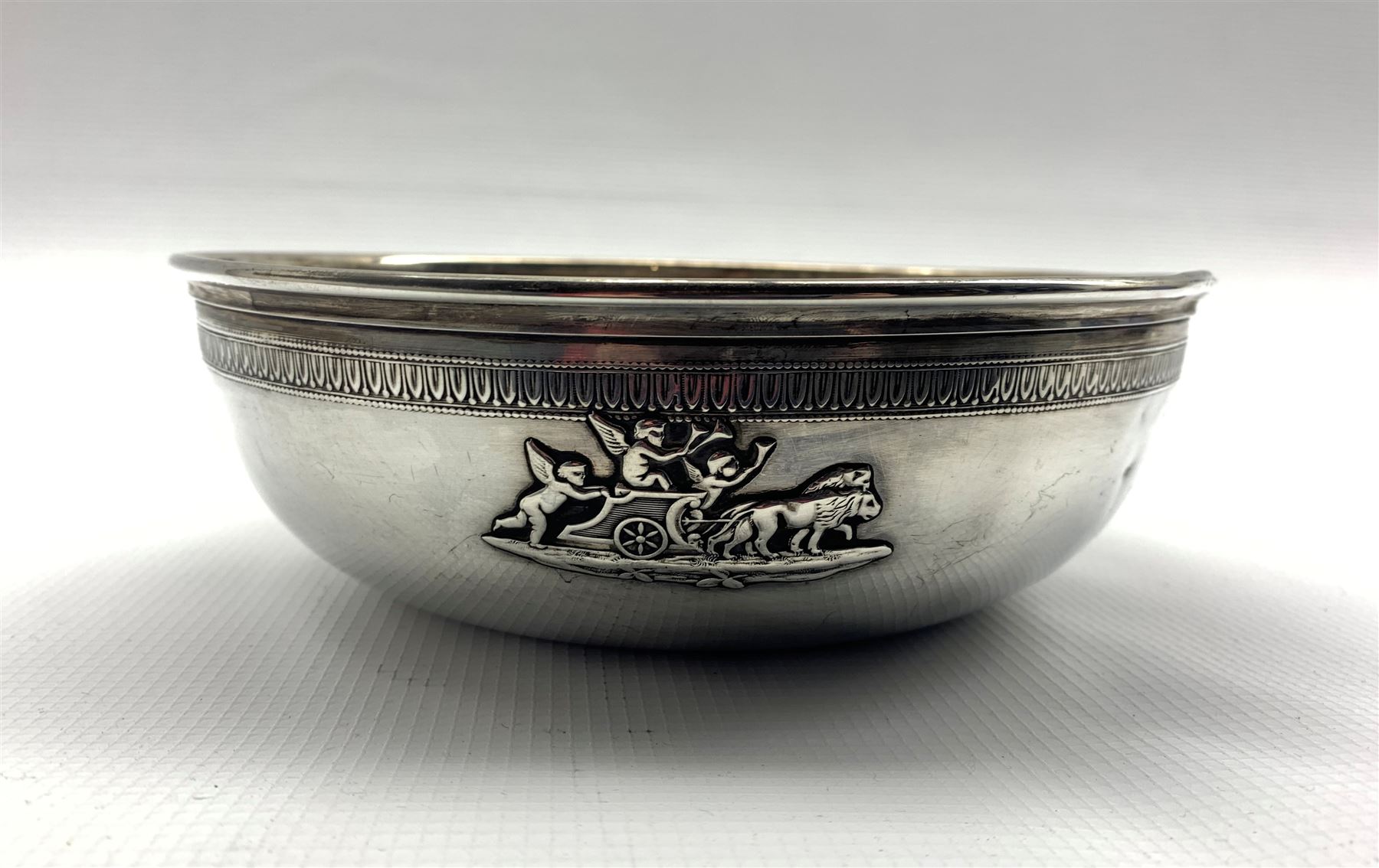 French silver bowl by Victor Boivin - Image 6 of 8