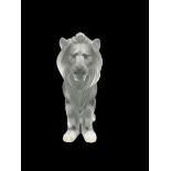 Lalique frosted glass 'Bamara' Lion