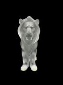 Lalique frosted glass 'Bamara' Lion