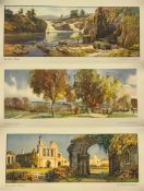 Three unframed carriage prints from the LNER post-war series