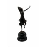 Bronze figure of a female dancer After Claire Jeanne Roberte Colinet