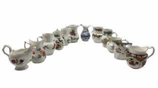 Set of twelve Royal Worcester miniature jugs from the 'Historic Jugs' collection commissioned by Com