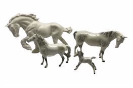 Beswick Spirit of Earth horse in matt white