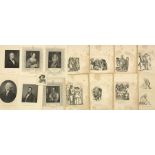 Collection of 18th century Engravings of Portraits