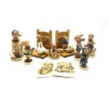 Collection of Hummel figures to include 'March Winds'