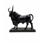 After Jean-Baptiste Clesinger (1814-1883) French bronze model of a bull entitled 'Taureau Romain'