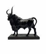 After Jean-Baptiste Clesinger (1814-1883) French bronze model of a bull entitled 'Taureau Romain'
