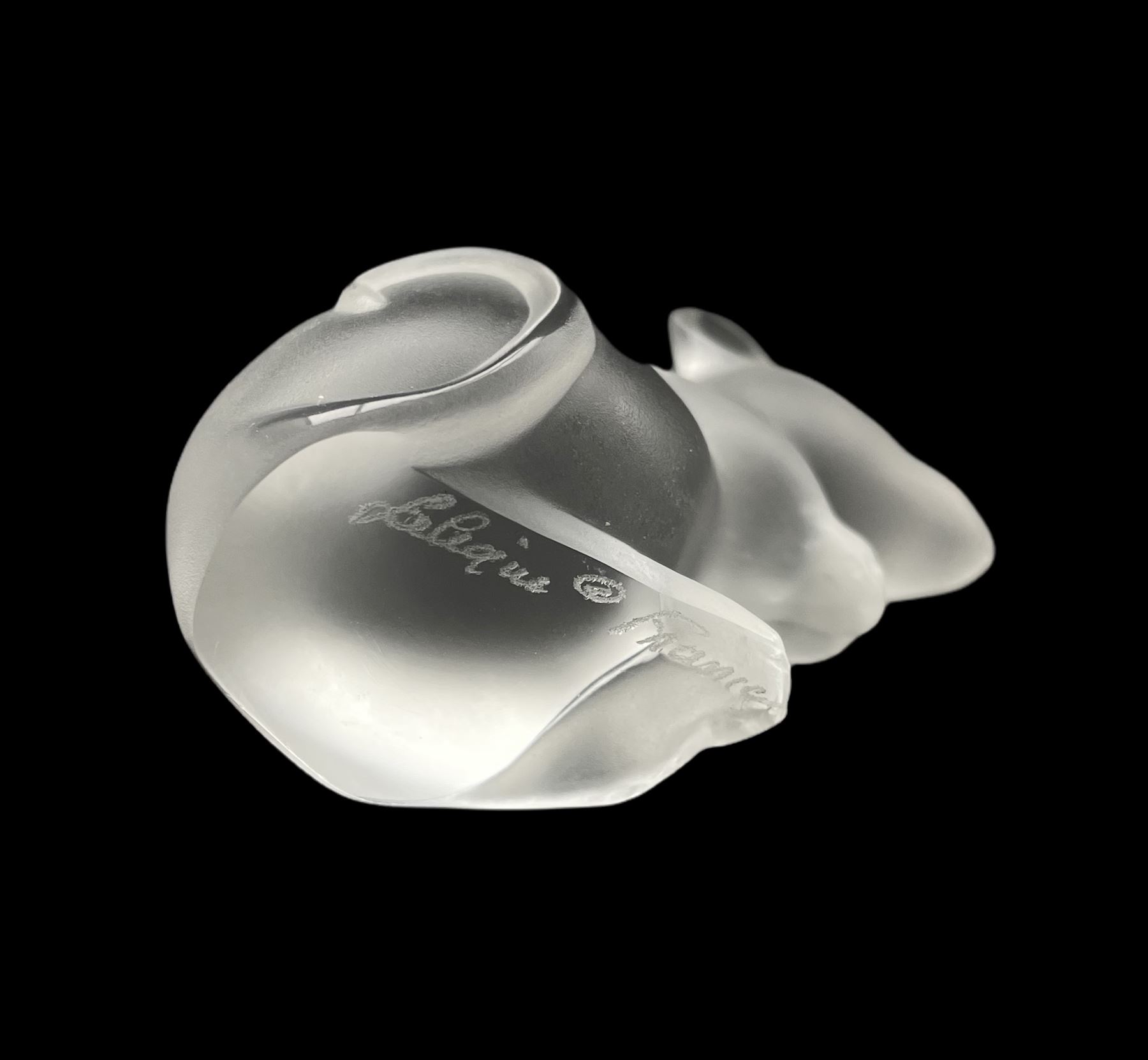 Lalique frosted glass model of a Mouse - Image 3 of 3