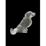 Lalique frosted glass model of a Golden Retriever