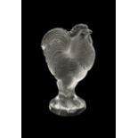 Lalique frosted glass model of a Cockerel