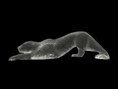 Lalique frosted glass 'Zeila Panther' designed by Marie-Claude