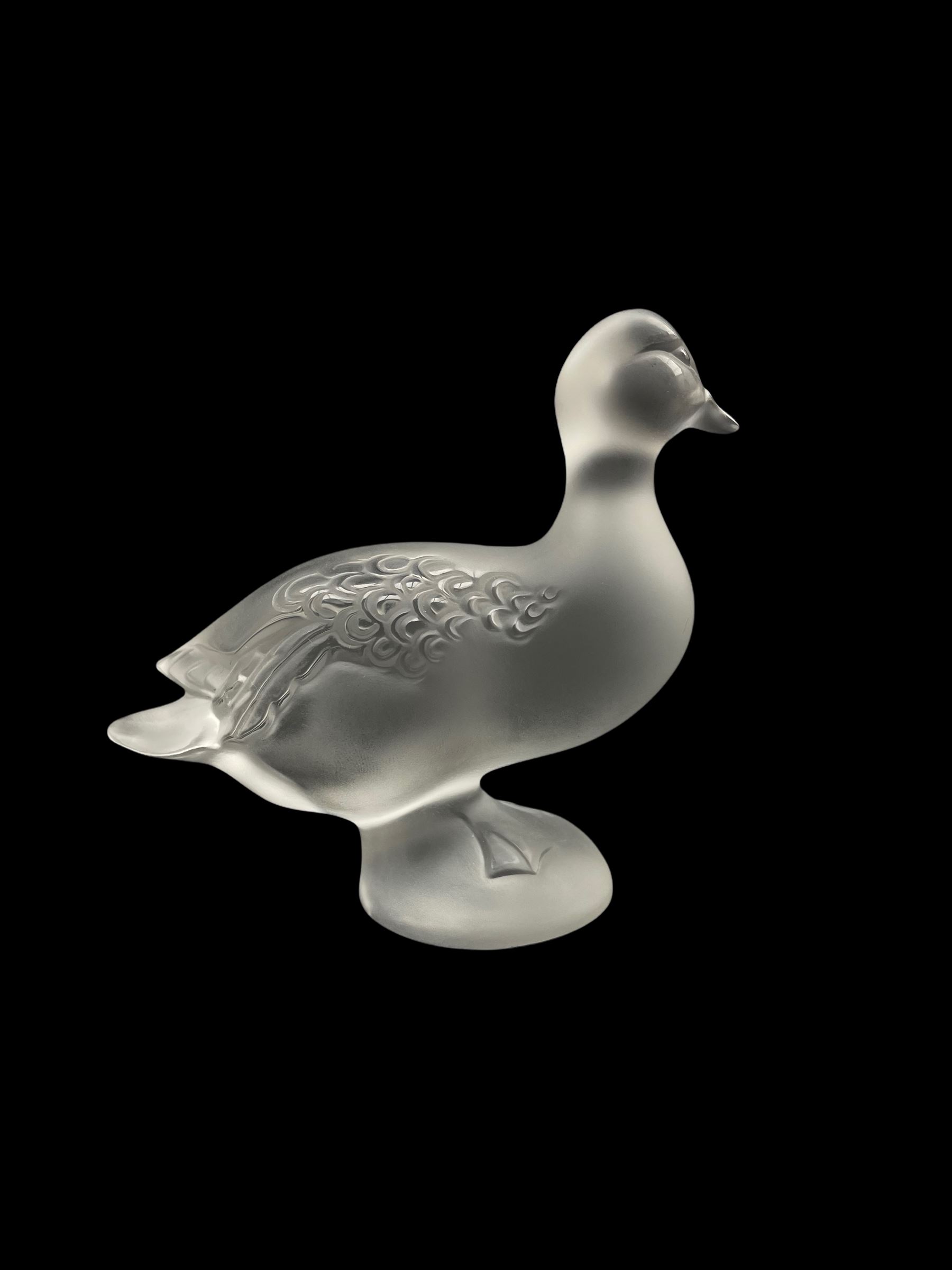 Lalique frosted glass model of a Duck - Image 2 of 3