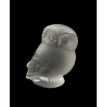 Lalique frosted glass model of an Owl