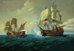 English School (20th century): Naval Battle
