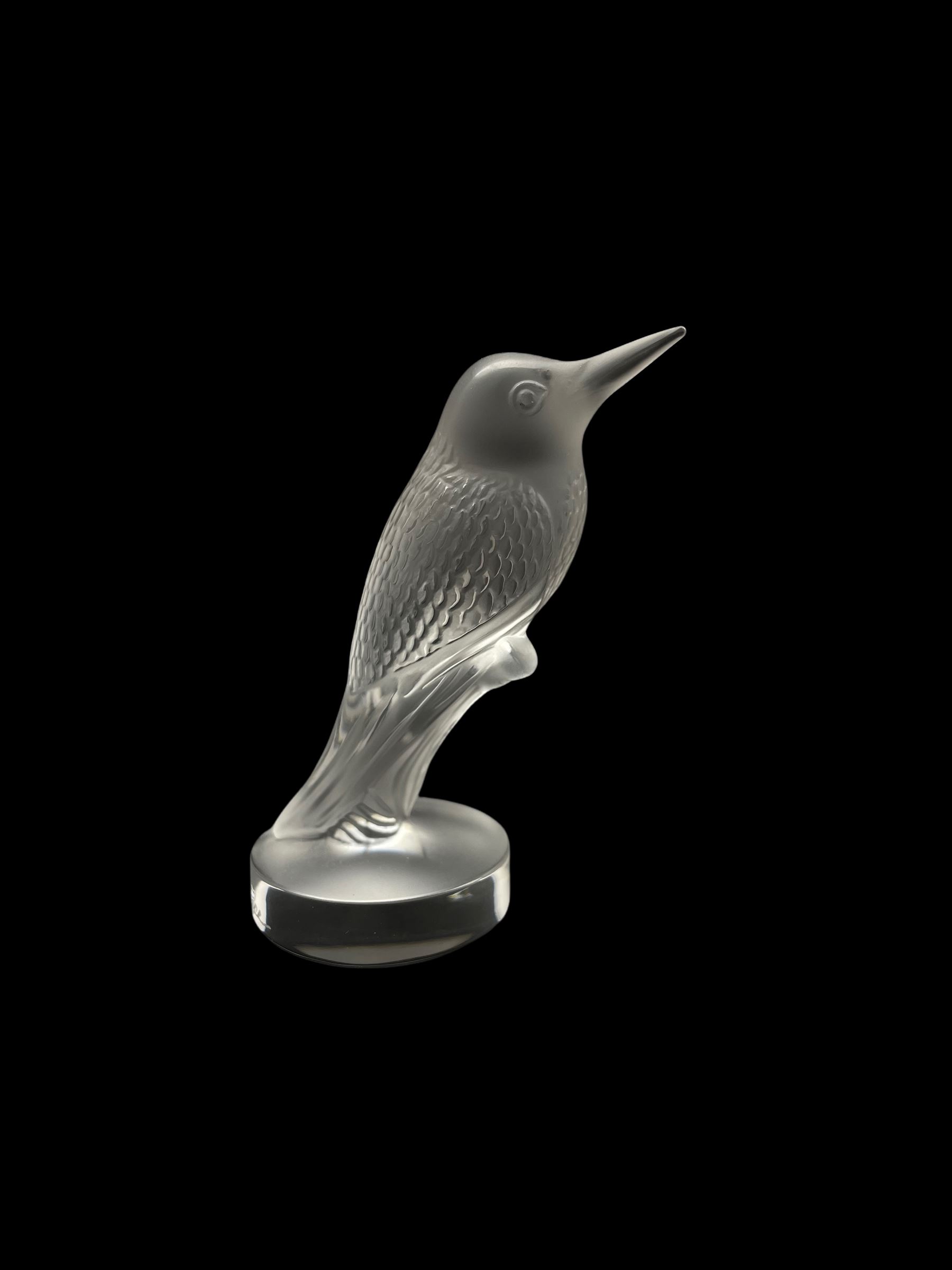 Lalique frosted glass model of a Kingfisher - Image 2 of 3