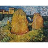 After Vincent Van Gogh (Dutch 1853-1890): 'Haystacks'