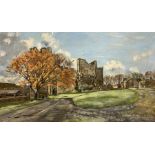 Thomas Leslie Kerkham (British 1918-1986): Sheriff Hutton Castle in Autumn