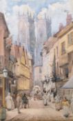 Charles Rousse (British fl.1870-1890): Low Petergate