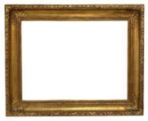 Large moulded gilt frame with shell and leaf decoration