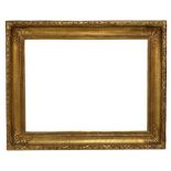 Large moulded gilt frame with shell and leaf decoration