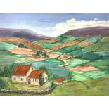 English School (mid 20th century): Lake and Moorland landscape