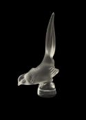 Lalique frosted glass model of a Pheasant