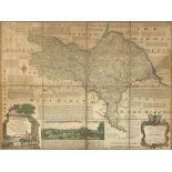 Emanuel Bowen (British 1694-1767): 'An Accurate Map of the North Riding of Yorkshire Divided into it