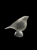 Lalique frosted glass model of a Robin