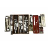 German part service of stainless steel cutlery by Grasoli to include knives and forks