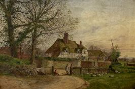 P Dunbar (British 19th century): 'Near Eashing Surrey'