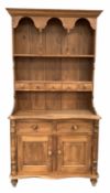 Victorian style waxed pine dresser