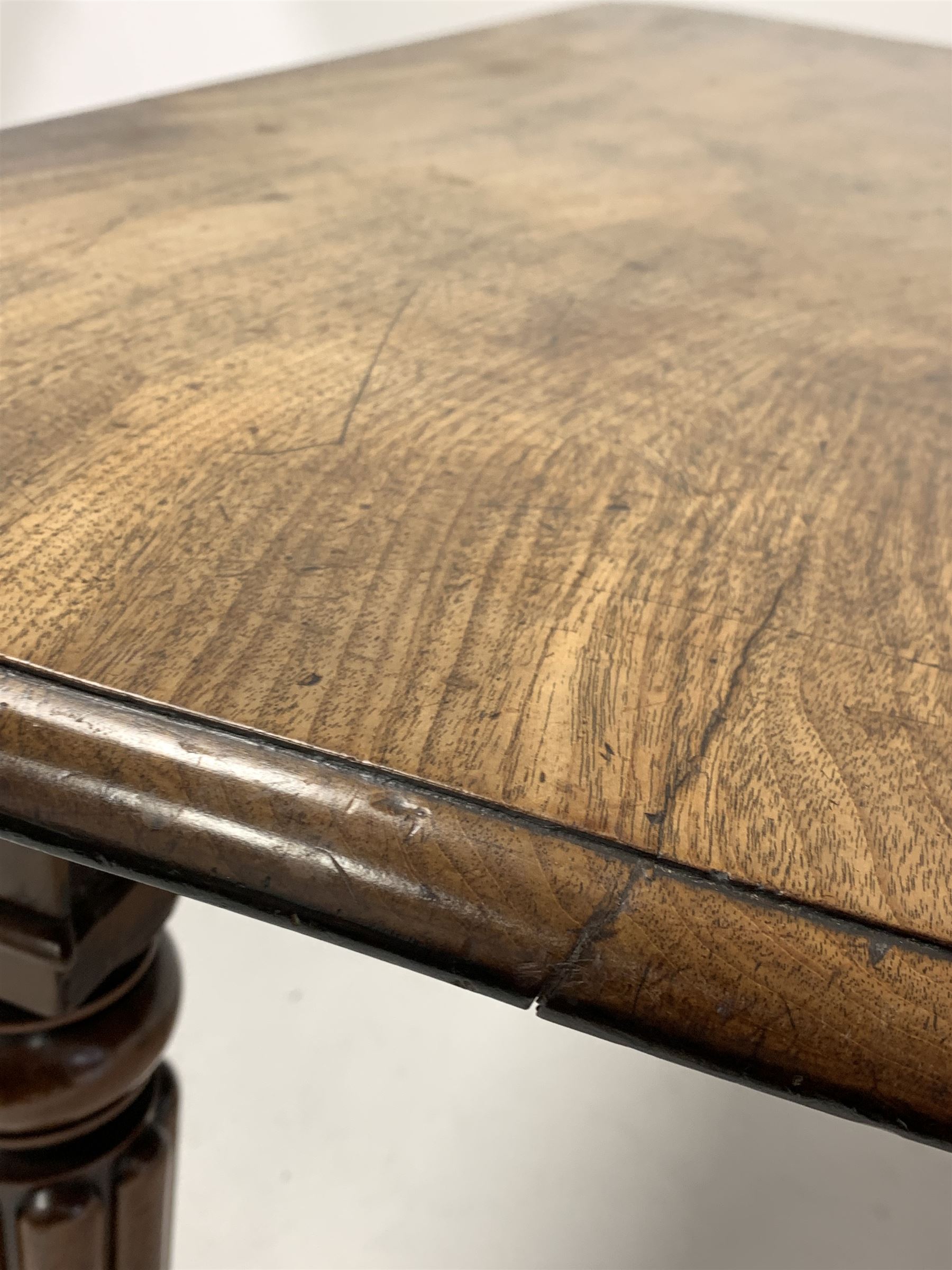 Mid 19th century mahogany extending dining table - Image 7 of 12