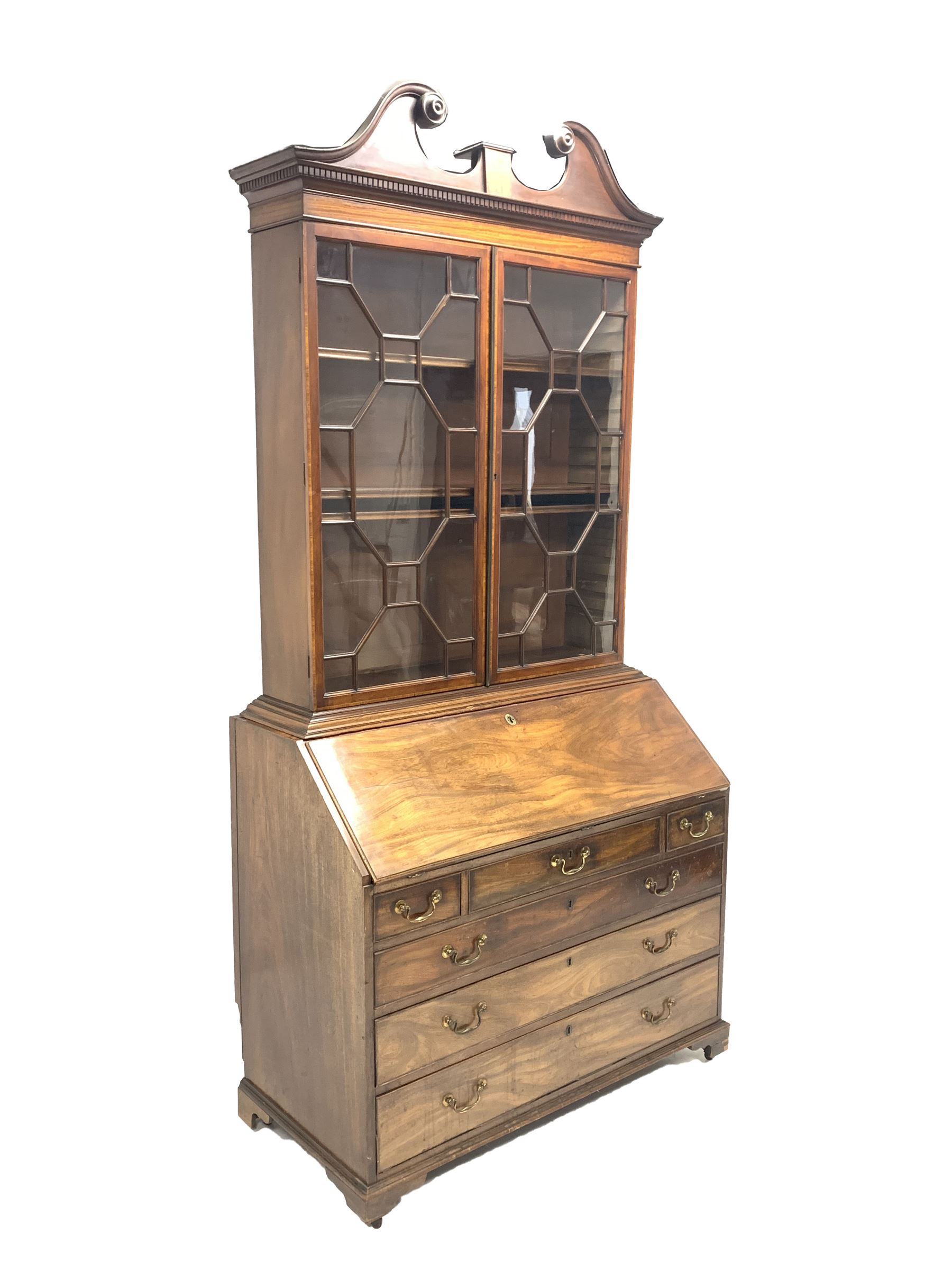 Mahogany bureau bookcase