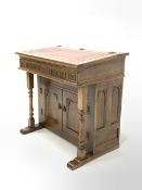 Old Charm - 20th century oak writing desk