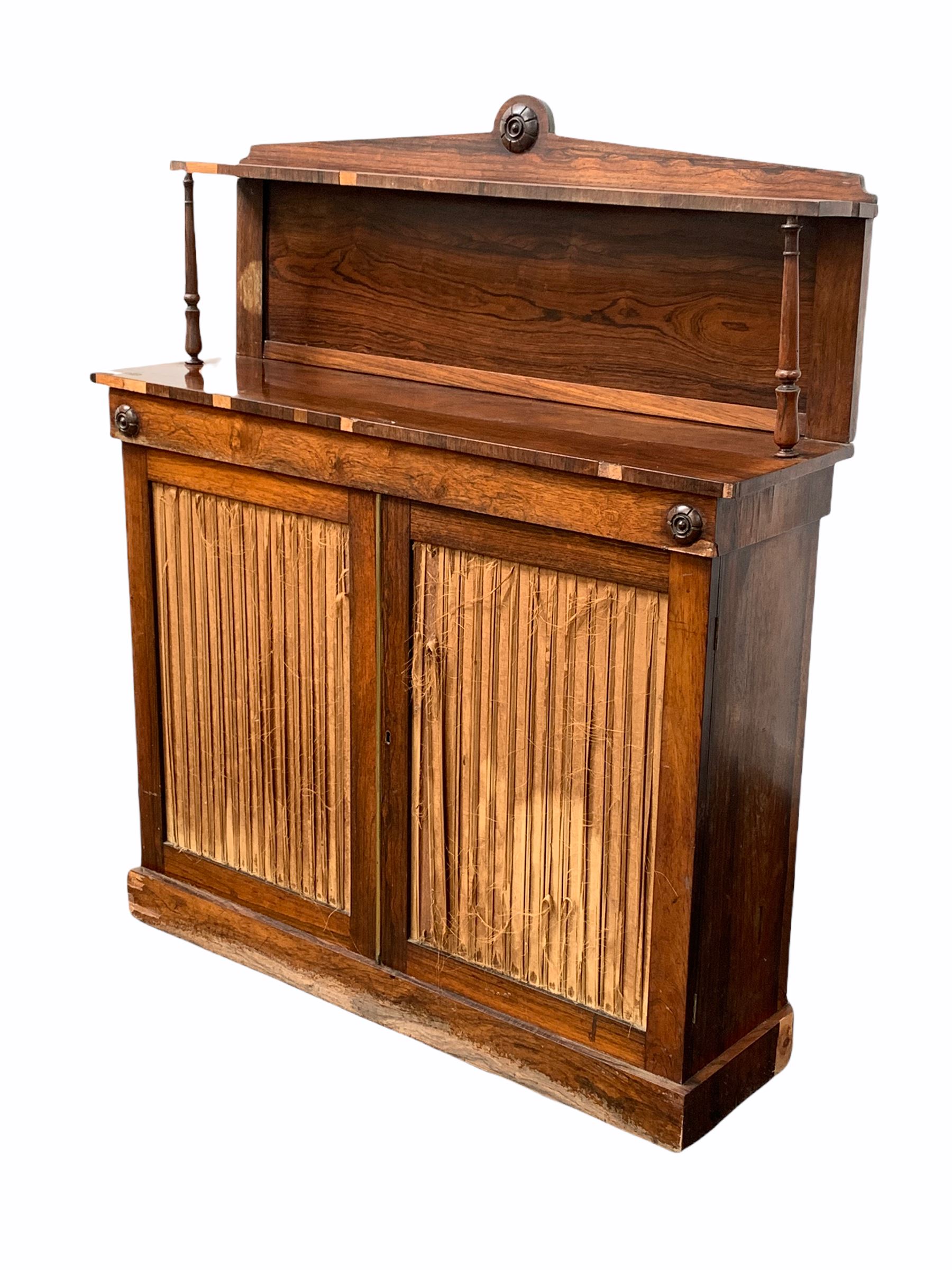 Late Georgian rosewood chiffonier - Image 3 of 3