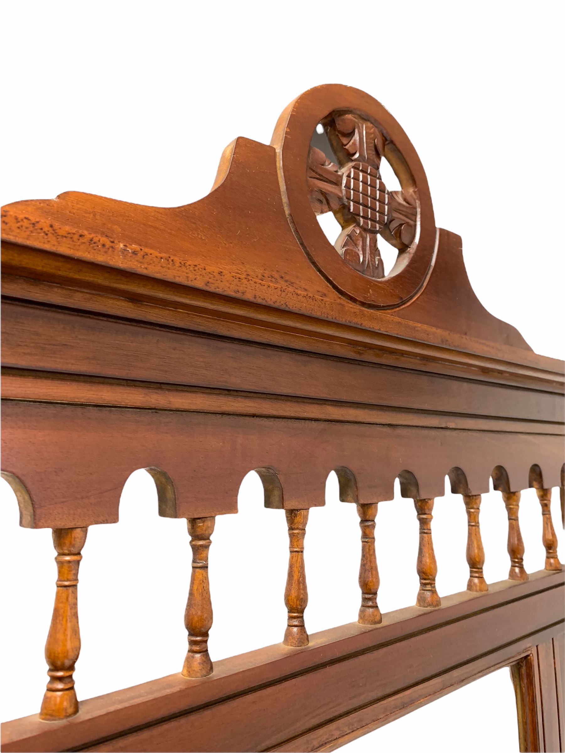 Edwardian style walnut hall stand - Image 4 of 4