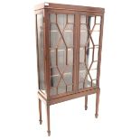 20th century mahogany display cabinet