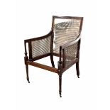 Early 20th century Regency design mahogany elbow chair