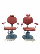 Pair of barbers chairs