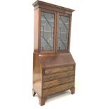 20th century mahogany bureau bookcase