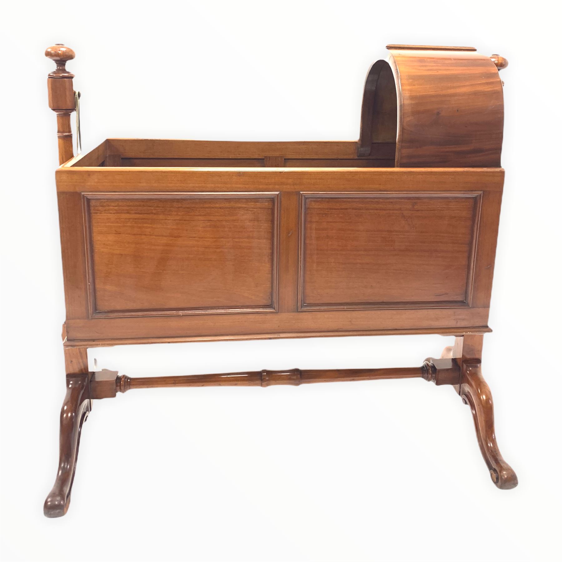 Victorian mahogany cradle on stand - Image 2 of 2