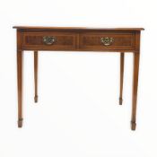 20th century figured walnut hall table