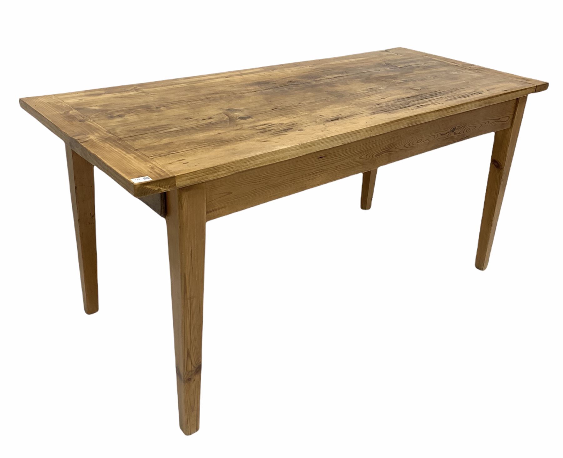 Farmhouse pine dining table - Image 2 of 4