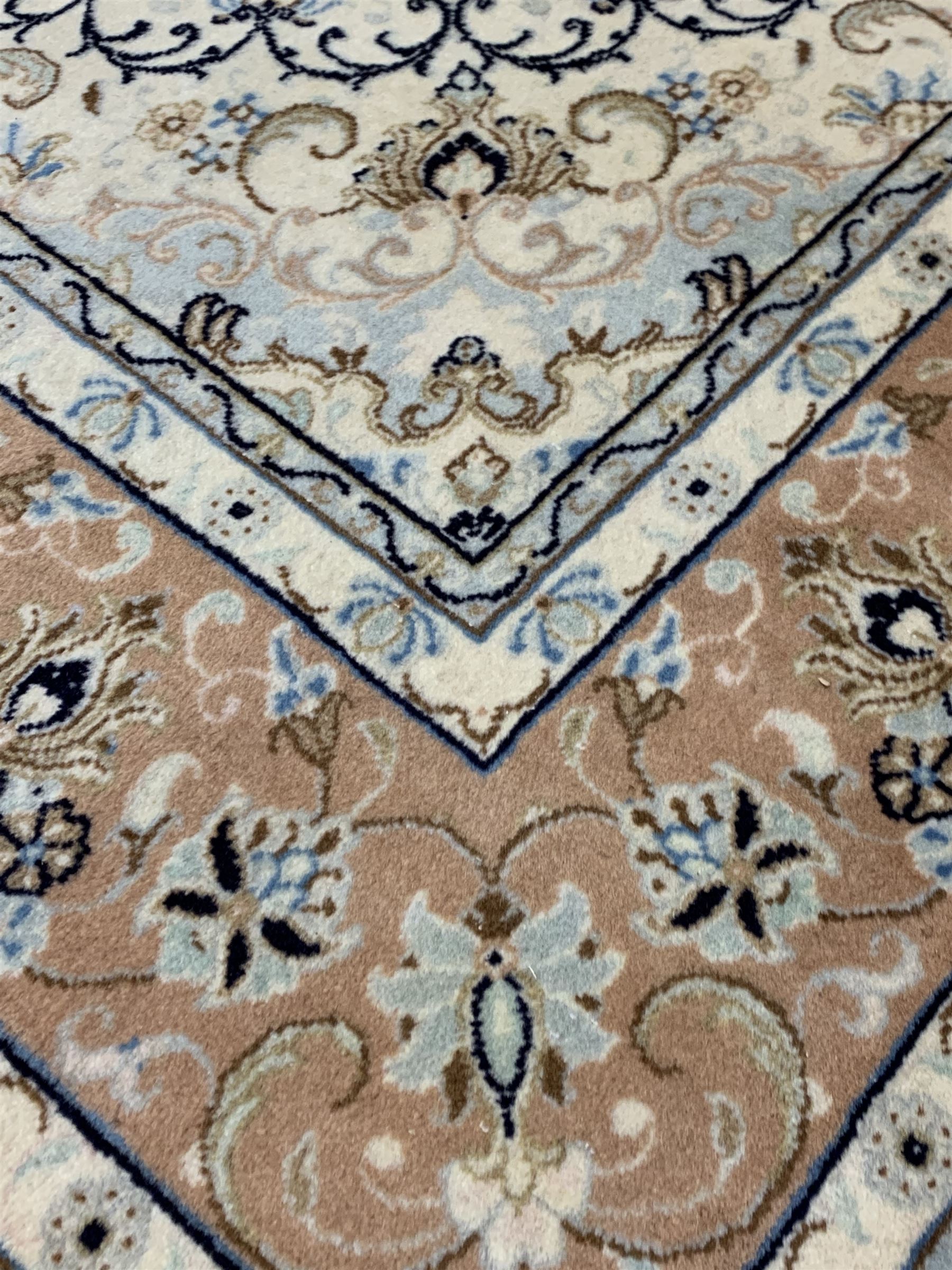 Persian Meshad hand knotted ivory ground carpet - Image 2 of 3