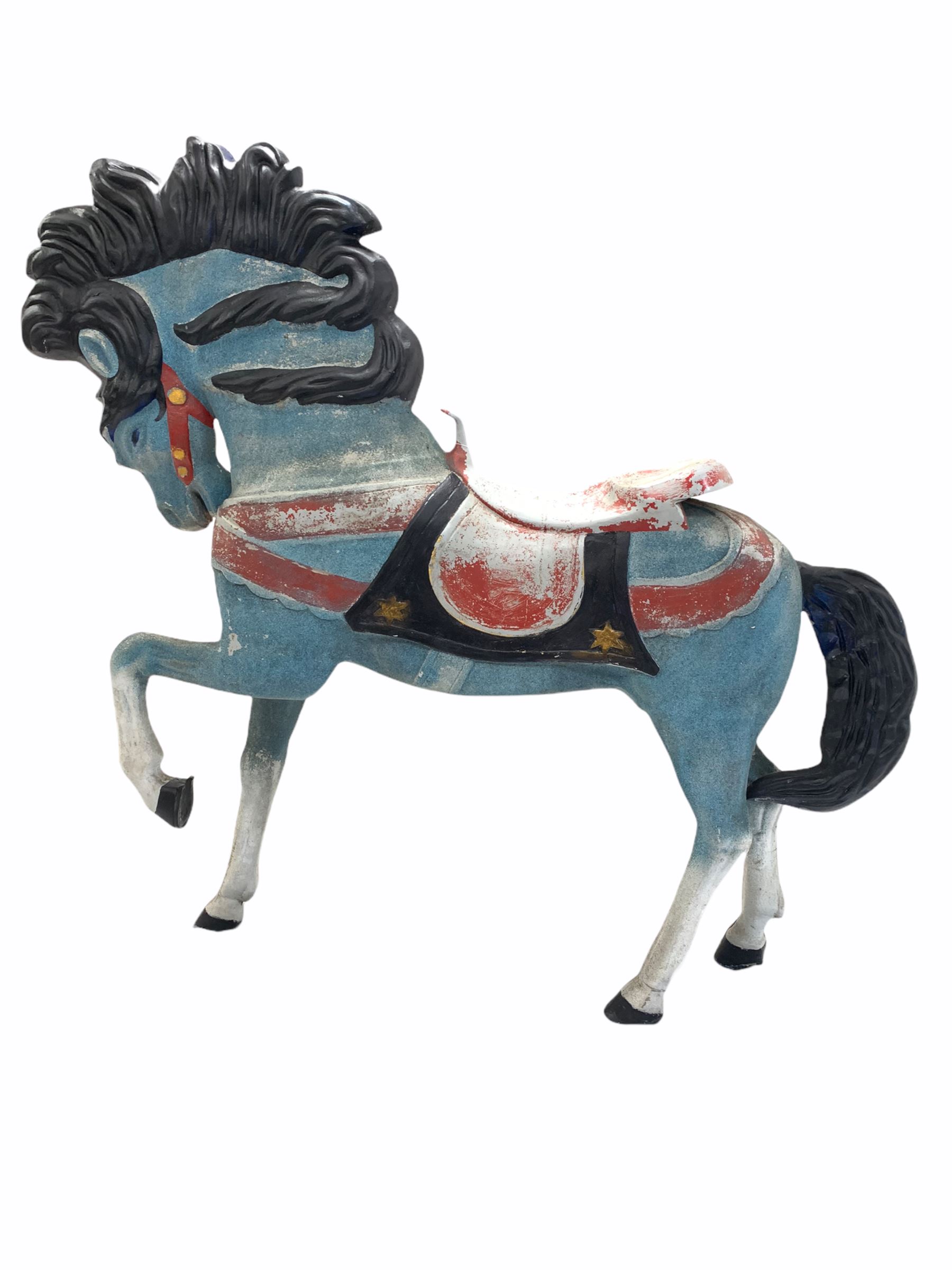 Large painted cast metal model of a horse - Image 3 of 3