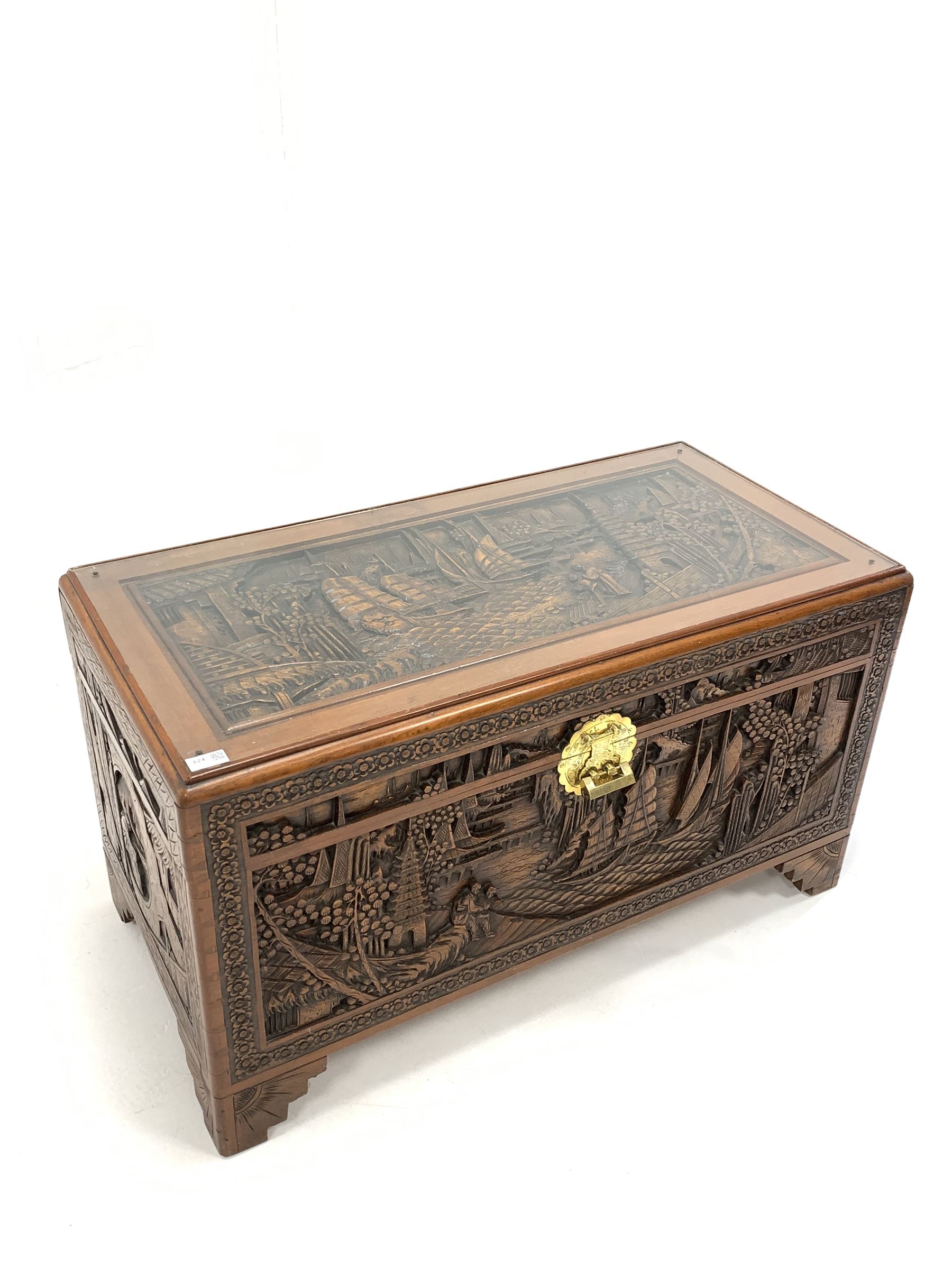 Chinese camphor wood chest - Image 2 of 4
