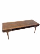 Danish mid-century dark wood coffee table