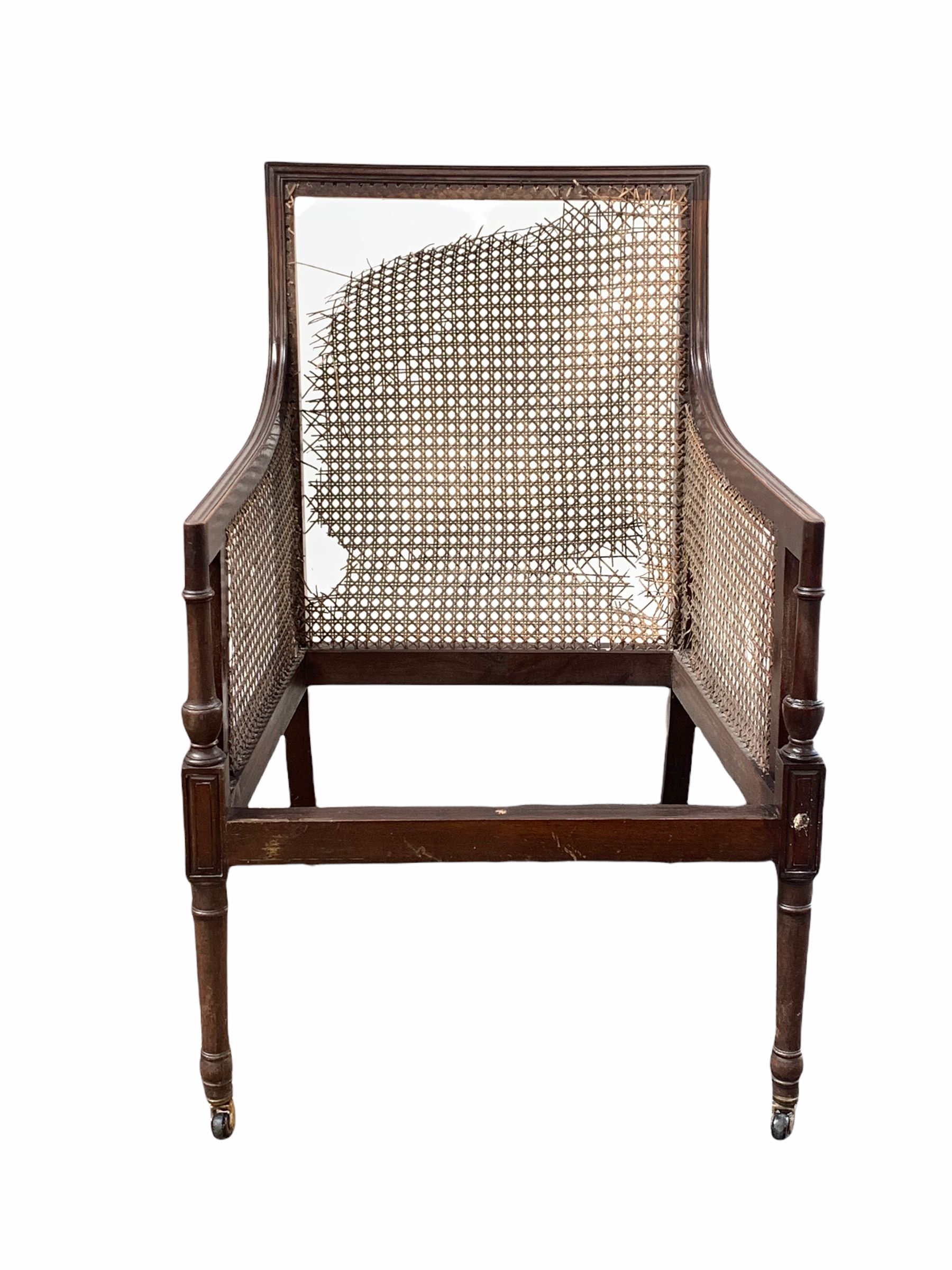 Early 20th century Regency design mahogany elbow chair - Image 2 of 4