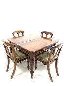 Late Victorian mahogany extending dining table